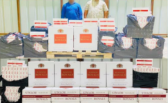 Prohibited cigarettes seized in Oman