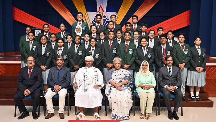 Indian School Al Ghubra holds investiture ceremony