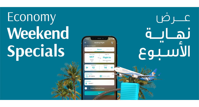 Enjoy up to 20% off economy flights with Oman Air’s weekend special