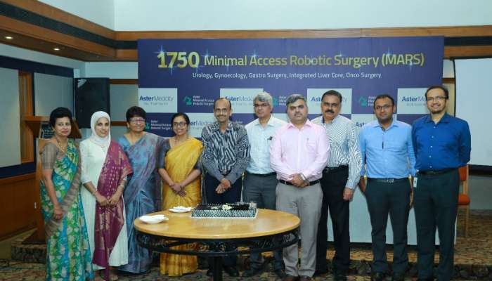 Aster Medcity Excels in Robotic Surgery, Crosses 1750 successful cases