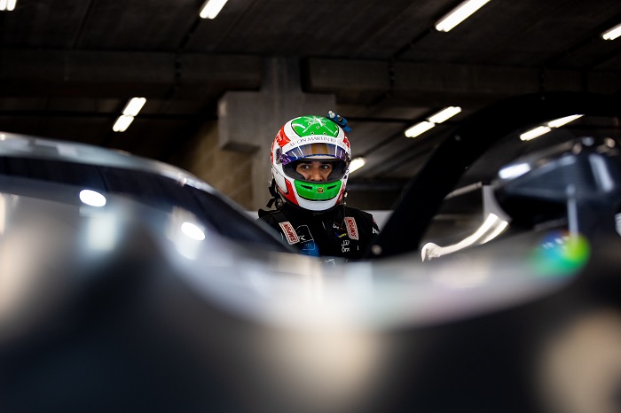 European Le Mans Series racer Ahmad Al Harthy on front row at Spa