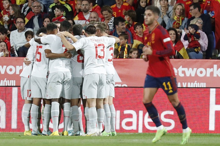 Switzerland make historic win over Spain