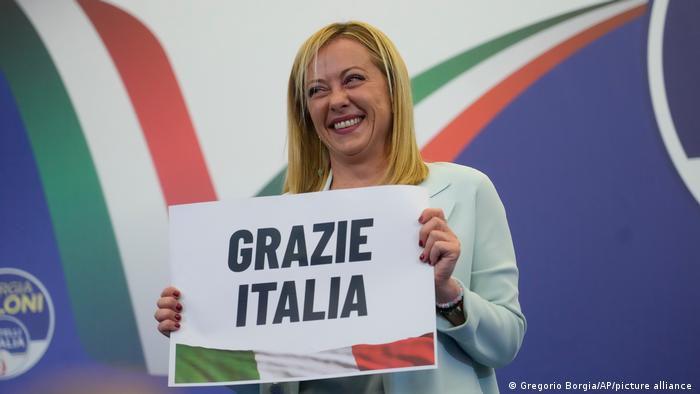 Italian far-right leader Giorgia Meloni claims election victory