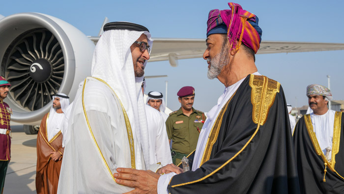 His Majesty welcomes UAE President