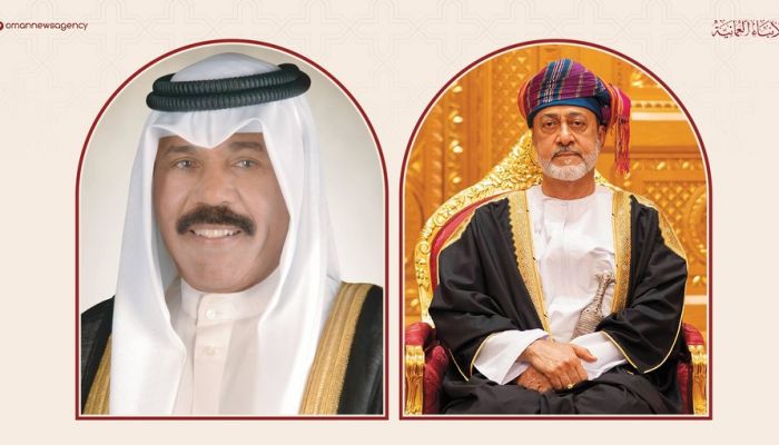 جلالة السلطان يهنئ أمير الكويت بمناسبة ذكرى توليه مقاليد الحكم