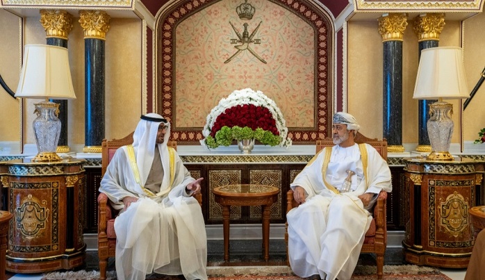 His Majesty the Sultan, UAE President hold meeting at Al Alam Palace