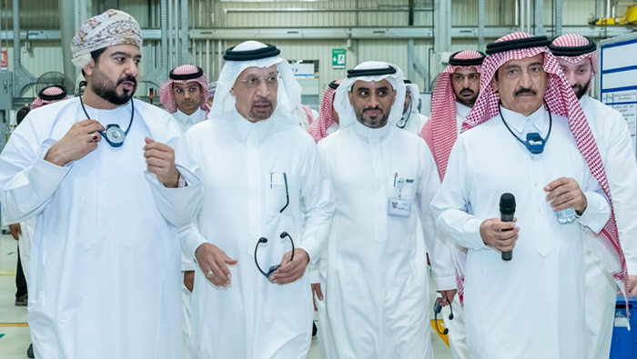 Saudi, Oman investment ministers visit clean energy facility at Alfanar Industrial City in Riyadh