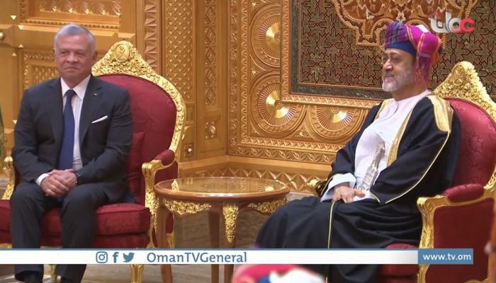 جلالة السلطان والملك عبدالله الثاني يعقدان جلسة مباحثاتٍ رسميَّة