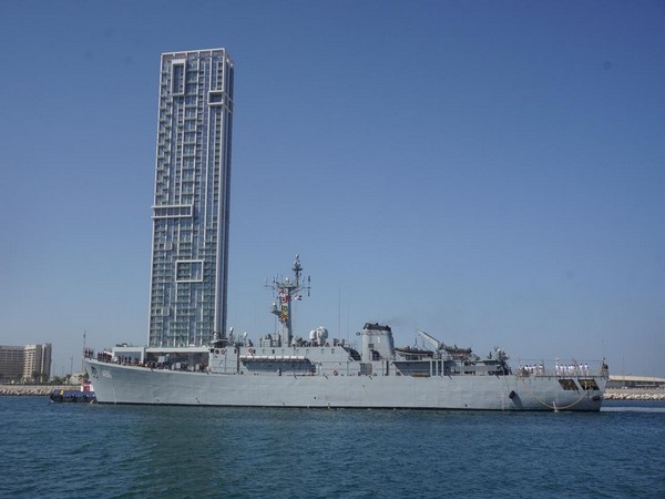 Indian Navy's First Training Squadron arrives at Dubai's Port Rashid