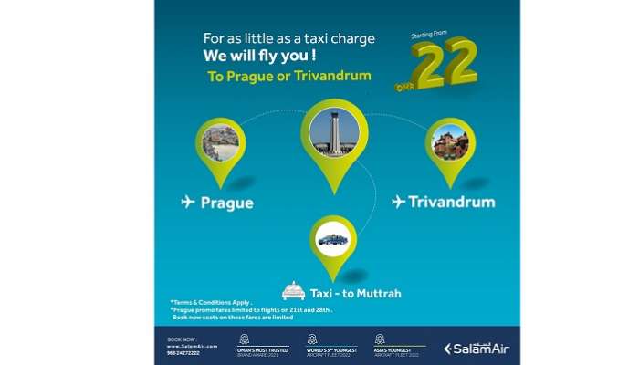 Just for a taxi fare, fly to Prague and Trivandrum