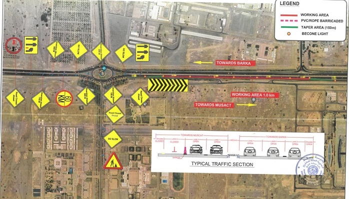 Part of Sultan Qaboos Street to be temporarily closed for traffic