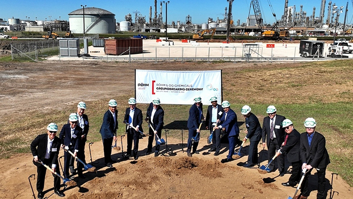 OQ Chemicals lays foundation stone for methyl methacrylate plant in Texas