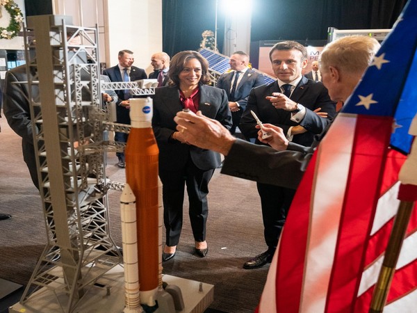 Macron meets Kamala Harris at NASA headquarters as US tour starts