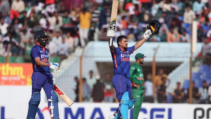 Ishan Kishan在ODI中成为最快的双百夫长，对孟加拉国的210杆击败