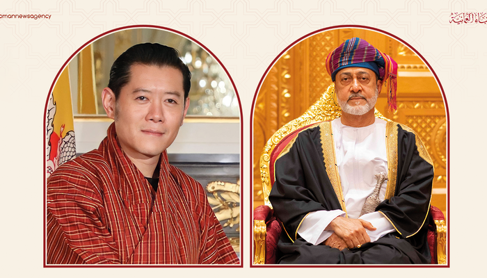 جلالةُ السُّلطان المعظم يهنئ ملك مملكة بوتان