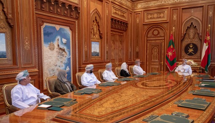 بالصور..جلالة السلطان يستقبل رئيس وأعضاء مكتب مجلس الدولة