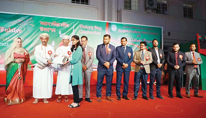 BSM的52胜利日纪念孟加拉国和银禧年的学校