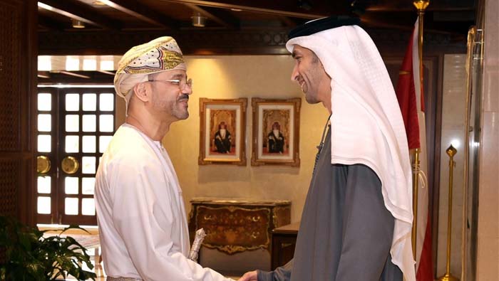 Sayyid Badr receives Emirati State Minister for Foreign Trade