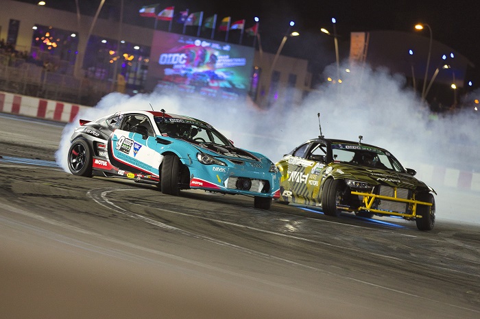 Omani drivers in the National category displayed their skills on the track