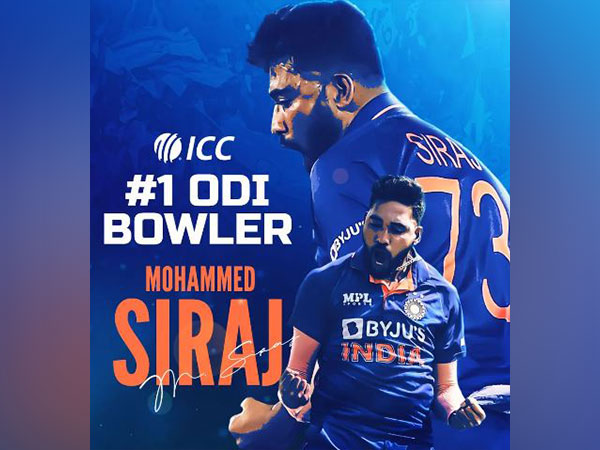 Mohammed Siraj claims top spot in ICC's ODI bowler rankings