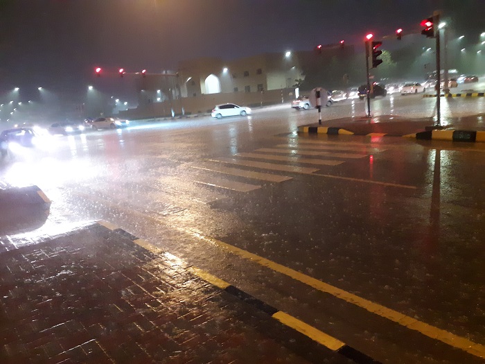 Rains lash Muscat on Friday evening