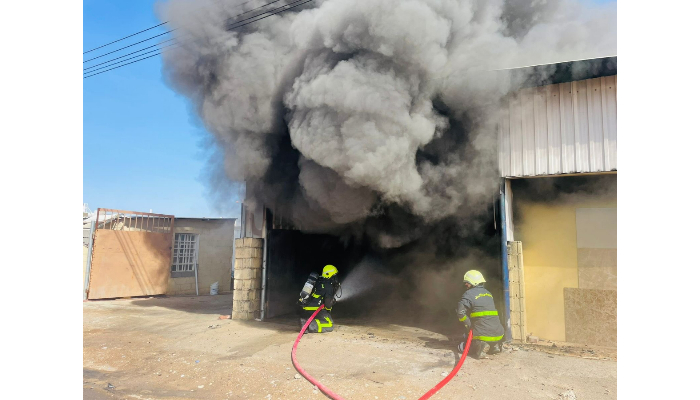 Warehouse fire in Al Dhahirah doused