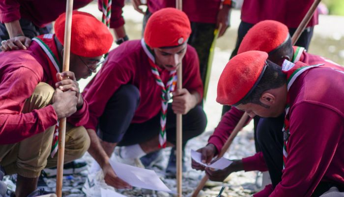 جامعة التقنية والعلوم التطبيقية بفرع الجامعة بالمصنعة تختتم فعاليات لقاء الجوالة الـ 22