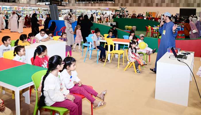 Kids make a beeline for  Children's Corner at the 27th Muscat International Book Fair