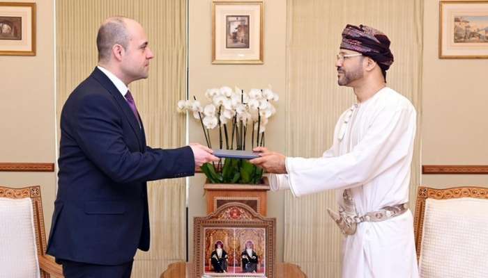 HM the Sultan receives written message from President of Ukraine