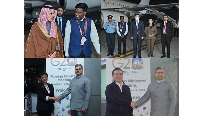 G 20 Meeting: Foreign Ministers of Saudi Arabia, China, Indonesia, Spain, Croatia arrive in India