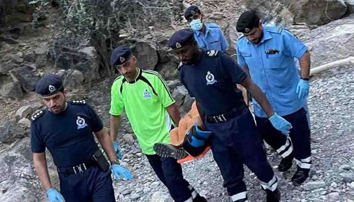 Woman falls from the top of mountain in Nakhal