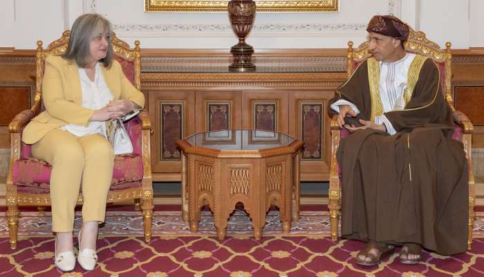 HH Sayyid Fahd receives Palestinian Minister of Tourism and Antiquities