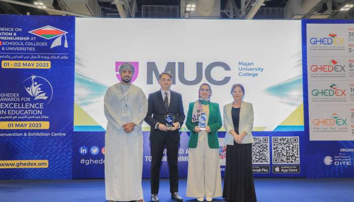 Majan University College triumphs at GHEDEX 2023 and demonstrates ‘green’ programme promotion