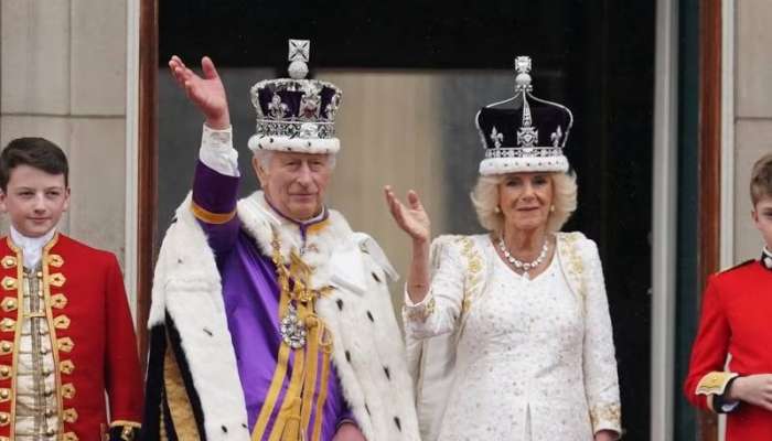 In Picture: King Charles and Queen Camilla wave to crowds after the coronation ceremony