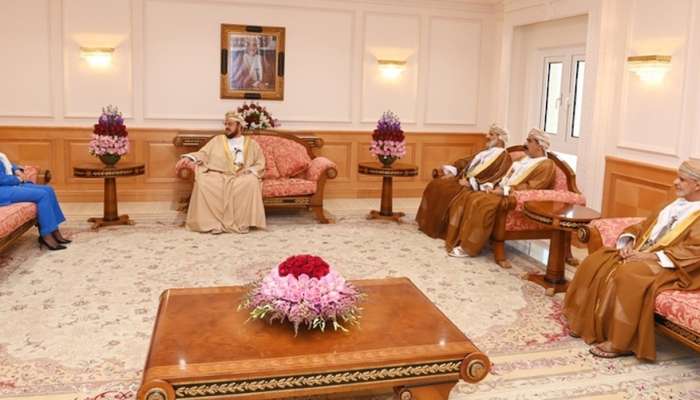 On behalf of HM the Sultan, HH Sayyid Asa’ad bids farewell to Libyan ambassador