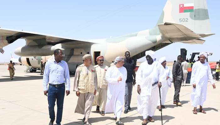 Relief flights of Oman arrives in Sudan