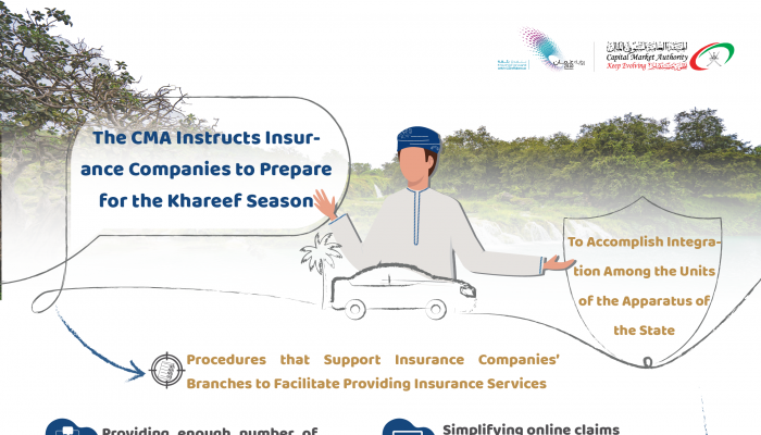 The CMA Instructs Insurance Companies to Prepare for the Khareef Season and to Utilize it for Cultivating Insurance Culture