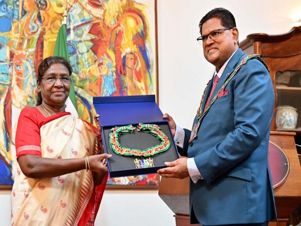 Suriname confers highest civilian award to President Droupadi Murmu