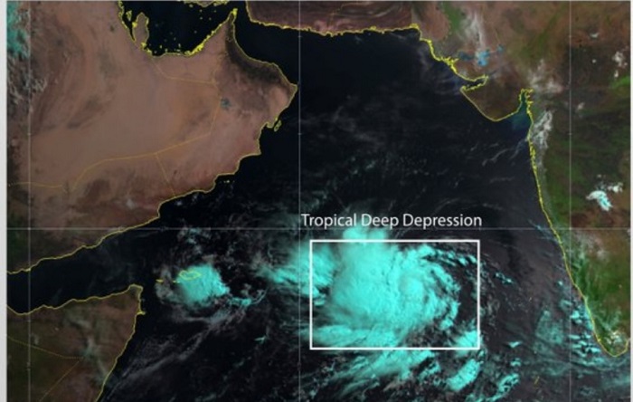 CAA issues weather report on tropical depression in Arabian Sea