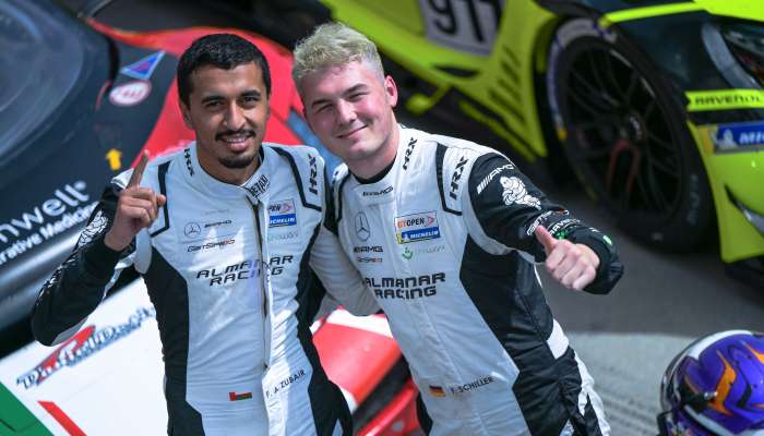 Al-Zubair and Schiller round off International GT Open weekend with podium finish in race two in Hungary