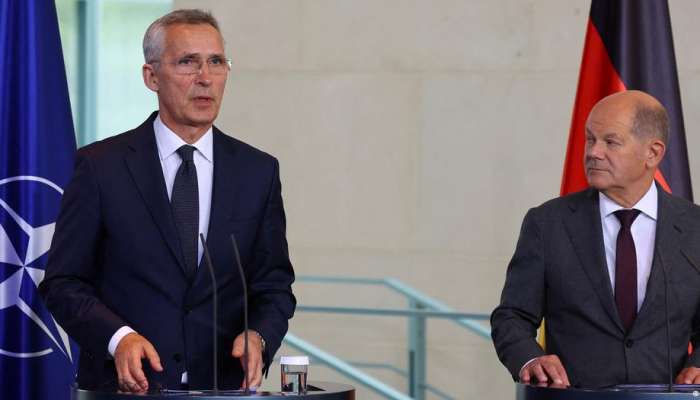 NATO chief Stoltenberg meets Germany's Scholz in Berlin