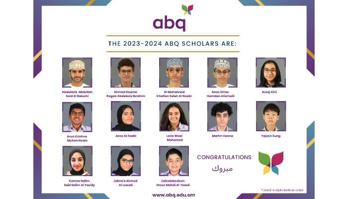 ABQ公布2023 - 2024学年的奖学金获得者