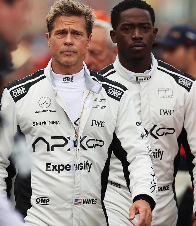 "I've got to say it's just great to be here": Brad Pitt shares his experience at British Grand Prix