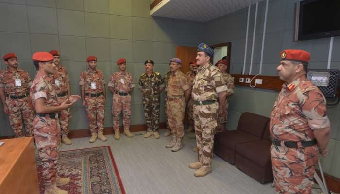 Commanders of SAF, military, security units visit 'Al Hazm' exercise site