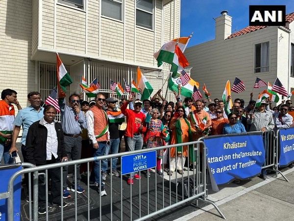 Indian Americans gather in support of India outside San Francisco Consulate after Khalistani attack