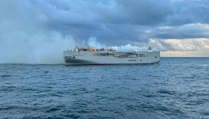 Dutch coast guard says major cargo blaze could last days