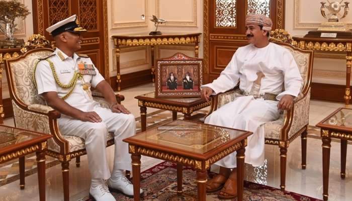 Royal Office Minister receives Indian Chief of Naval Staff