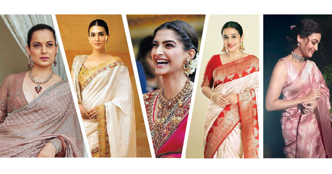 Bollywood actors in love with handloom sarees