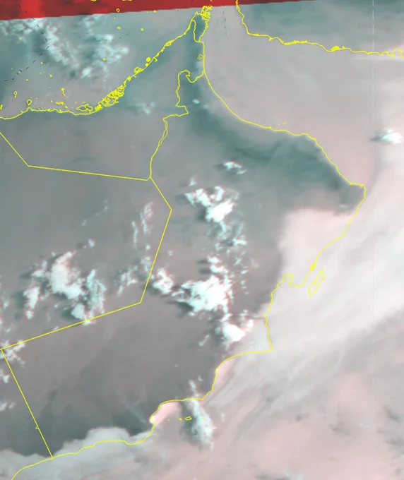 الطقس:  صحو مع فرص لهطول أمطار رعدية على جبال الحجر