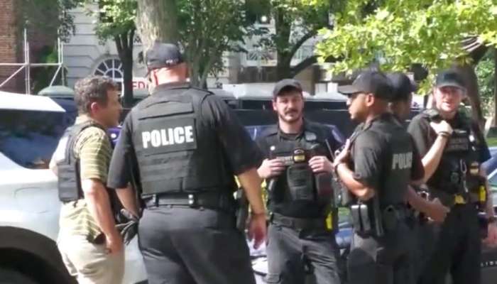 US: Security beefed up outside the Indian embassy amid call for ...
